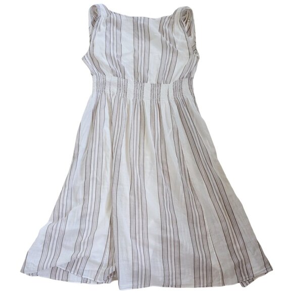 Banana Republic Striped Summer Cotton Dress Sz 4 - Picture 3 of 5